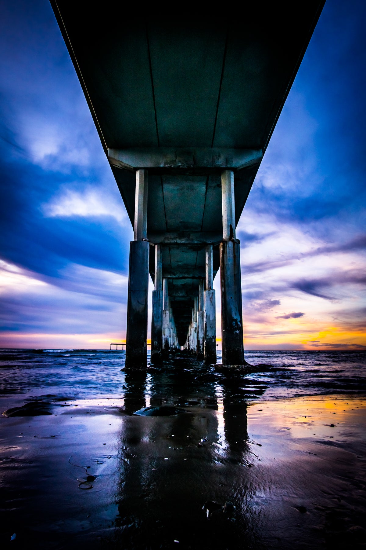 Blue Licorice Pier - jkphotoart