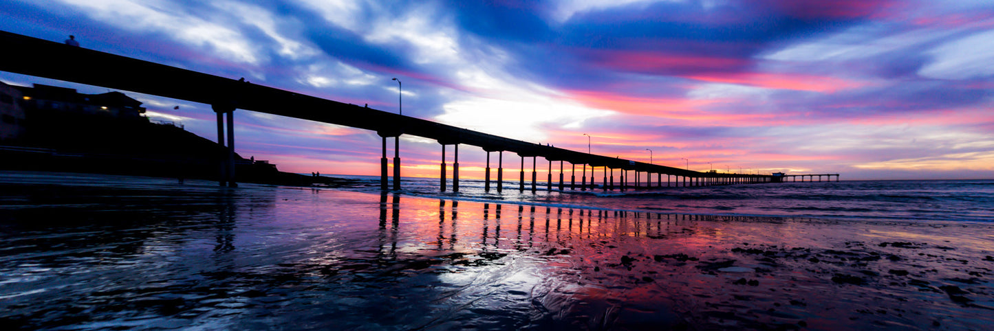 Pink Pier Panorama - jkphotoart
