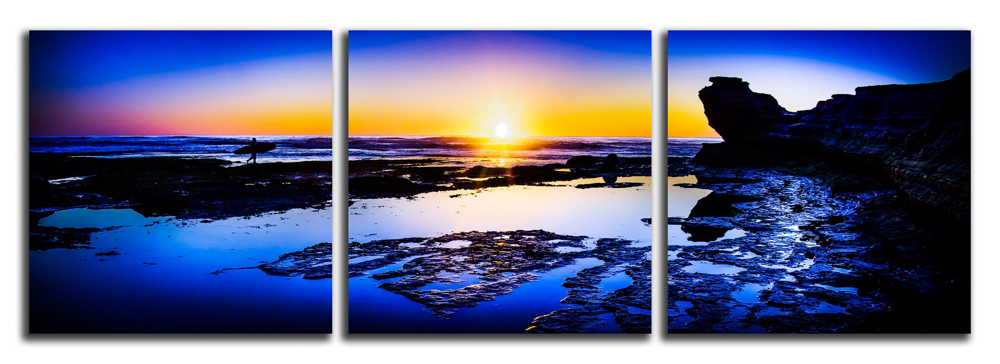 Cliff Pools Triptych - jkphotoart